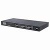 561242 Intellinet Network Solution 24-Port Gigabit Ethernet PoE+ Switch with 2 SFP Ports and LCD Screen - LCD Display IEEE 802.3at/af Power over Ethernet (PoE+/PoE) Compliant -  370 W - Endspan - 19" Rackmount
