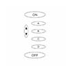 KPM6 PulseWorx 6 Button Membrane Replacement for KPLD-6, KPCW-6 and KPLR-6 Keypads 