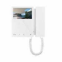 6701W Comelit Mini Color Monitor with Handset White SBTOP System