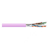 6UA234STPRM1P Remee 23 AWG 4 Pair Shielded Twisted Pairs Copper CMR Cat6a Non-plenum Network Cable - 1000' Reel - Pink