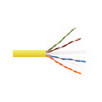 6UA234UTPRM1Y Remee 23 AWG 4 Pair Unshielded Twisted Pairs (UTP) Stranded Copper CMR Cat6a Non-plenum Network Cable - 1000' Reel - Yellow