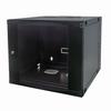 713863 Intellinet 19" Double Section Wallmount Cabinet 12U Flatpack - Black (23.62") depth
