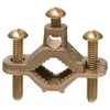 Bare Wire Ground Clamp (Solid Bronze with Bronze Screws)