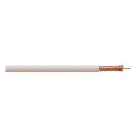 725102M2W Remee 20 AWG Unshielded Solid Bare Copper RG59 CMP Plenum CCTV Coaxial Cable - 1000' Pull Box - White