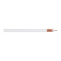 725105/95BCM1W Remee 18 AWG Bare Copper Braid Shielded Solid Bare Copper RG6 CMP Plenum CCTV Coaxial Cable - 1000' Reel - White