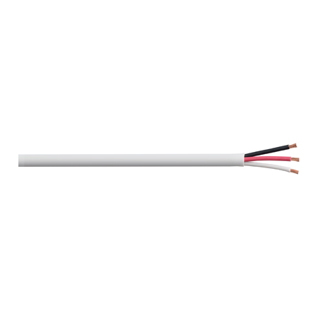 725182M1W Remee 18 AWG 3 Conductors Unshielded Stranded Bare Copper CMP Plenum Security and Alarm Cables - 1000' Reel - White