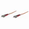 751216 Intellinet Network Solutions Fiber Optic Patch Cable - Duplex - Multimode ST/ST - 62.5/125 µm - OM1 - 50 Feet - Orange
