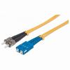 751322 Intellinet Network Solutions Fiber Optic Patch Cable - Duplex - Single-Mode ST/SC - 9/125 µm - OS2 - 7 Feet - Yellow
