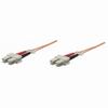 751360 Intellinet Network Solutions Fiber Optic Patch Cable - Duplex - Multimode SC/SC - 62.5/125 m - OM1 - 100 Feet - Orange