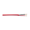 760120M1R Remee 12 AWG 2 Conductors Unshielded Solid Bare Copper FPLP Plenum Fire Alarm Cables - 1000' Reel - Red