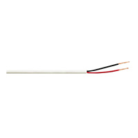 760140M1W Remee 14 AWG 2 Conductors Unshielded Solid Bare Copper FPLP Plenum Fire Alarm Cables - 1000' Reel - White