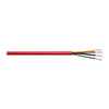 760164M1R Remee 16 AWG 4 Conductors Unshielded Solid Bare Copper FPLP Plenum Fire Alarm Cables - 1000' Reel - Red