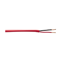 760180M1R Remee 18 AWG 2 Conductors Unshielded Solid Bare Copper FPLP Plenum Fire Alarm Cables - 1000' Reel - Red