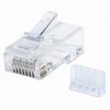 790604 Intellinet Cat6 RJ45 Modular Plugs UTP 3-Prong for Solid Wire - 90 Plugs and Liners in Jar