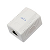 7PK-342RC6US-MWH Surface Mounted Box with Single Port CAT6 Jack - White