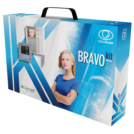 8184-U Comelit Bravokit video color kit 1 user with Bravo color monitor-DISCONTINUED
