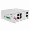 84-APOE41W-2010 Geovision Industrial-Grade Unmanaged PoE Switch with 4 PoE+ 10/100/1000 BaseT(X) Ports and 2 Gigabit SFP Ports