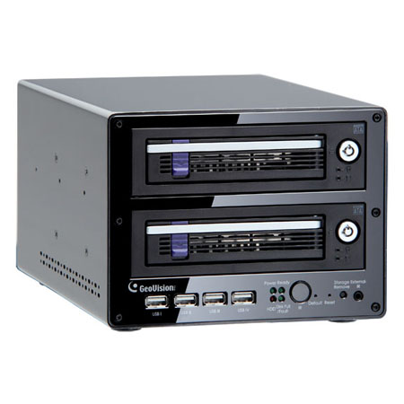 [DISCONTINUED] 84-LX8D2-100U Geovision 8 Channel 2 Bays Compact DVR 30FPS @ D1