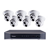 88-SN8EBD27-2TB Geovision 8 Channel at 4K (2160p) NVR 48Mbps Max Throughput w/ Built-in 8 Port PoE - 2TB with 6 x 2MP Outdoor Eyeball IP Security Cameras
