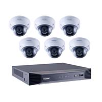 88-SN8UAD40-2TB UVS Line 8 Channel at 4K (2160p) NVR Kit 48Mbps Max Throughput - 2TB w/ Built-in 8 Port PoE and 6 x 4MP 2.8mm Outdoor IR Vandal Dome IP Security Cameras