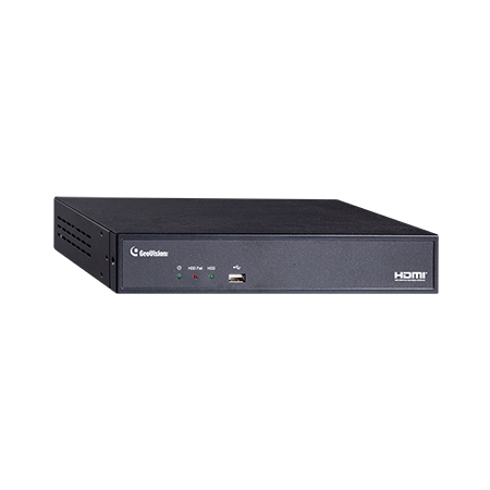 [DISCONTINUED] 88-SNVR411-1TB Geovision SNVR-0411 4 Channel at 4K (2160p) NVR 40Mbps Max Throughput w/ Built-in 4 Port PoE Switch -1TB
