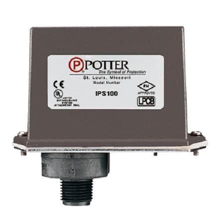 9000105 Potter IPS40-2 2 Contact 10-175 PSI Nylon 1/2" NPT Male Pressure Switch