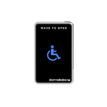 910TC-HC Dormakaba Rutherford Controls Touchless Switch (Wheelchair) - Black