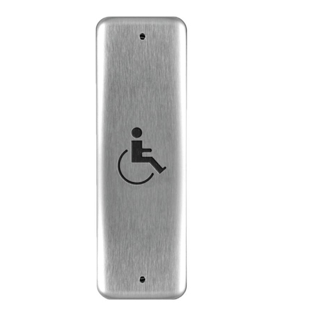 941H-MO x 32D Dormakaba Rutherford Controls Narrow Momentary Handicap Logo Only 1-3/4" x 4-1/2" x 32D