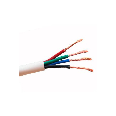 94664-45-01 Coleman Cable 16 AWG 4 Conductors Unshielded Stranded Bare Copper CM/CL3/FPL/PLTC Non-plenum Direct Burial Audio Cable -500' Pull Box - White