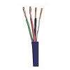 94664-45-06 Southwire 16 AWG 4 Conductors Unshielded Stranded Bare Copper CM/CL3 Non-Plenum High-Strand Flexible In-Wall Speaker Cable - 500’ Pull Box - Blue