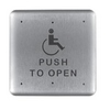 946H6-MO x 32D Dormakaba Rutherford Controls 6" Square Plate with Handicap Logo, Momentary x 32D