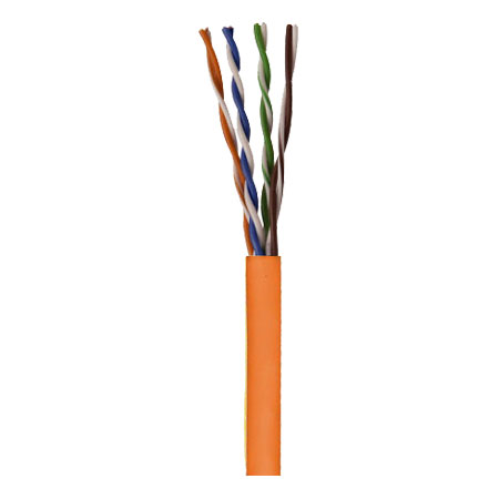 96263-46-03 Coleman Cable 24 AWG 4 Pair Unshielded Twisted Pairs (UTP) Solid Bare Copper CMR Cat5e Non-plenum Network Cable - 1000' Pull Box - Orange