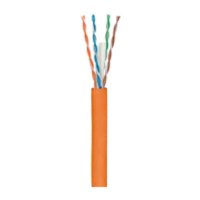 97200-46-03 Southwire 23 AWG 4 Unshielded Twisted Pairs (UTP) Solid Bare Copper CMR Non-plenum Cat6 Network Cable - 1000' Pull Box - Orange