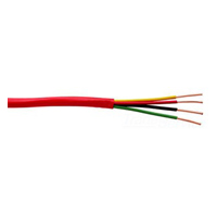 F40568-1D Southwire 18 AWG 4 Conductors Unshielded Solid Bare Copper FPLR Non-plenum Fire Alarm Cable - 500' Pull Box - Red
