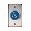 991-BHPTDX32D Dormakaba Rutherford Controls Standard Single Gang Handicap Logo Button in 32D - Blue