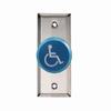 991N-BHPTDX32D Dormakaba Rutherford Controls Narrow Mullion Plate Handicap Logo Button in 32D - Blue