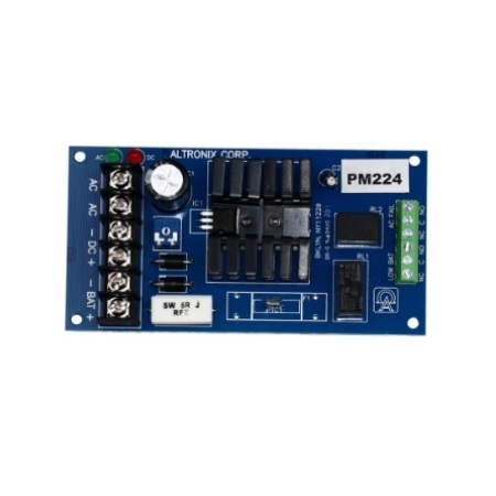 PM224 Altronix Linear Power Supply/Charger - 24VDC@750mA - AC and Battery Monitoring