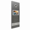 AA-12FB-SILVER BAS-IP Multi-Apartment Entrance Panel with Face Recognition, 4.3" Display and Piezoelectric Buttons - Silver