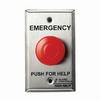PBL-3-1 Alarm Controls Latching Operator 2 N/C Pair Emergency Panic Station - 302 Stainless Steel Plate