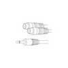 Vanco 3.5 mm Mono Plug to 2-RCA Female Jacks 