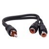 AC3FX Vanco Adapter RCA Plug to 2-RCA Jack 6 In