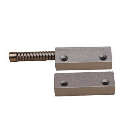 ACC-200-18 Industrial Aluminum Surface Mount Magnetic Contact CLOSED Loop 1.25" Gap w/ 18" Stainless Steel Armored Cable