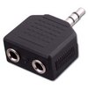 AD531X Vanco Adapter 3.5 mm Stereo Plug to 2-3.5 mm Stereo Jack