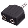 AD531 Vanco Adapter 3.5 mm Stereo Plug to 2-3.5 mm Stereo Jacks