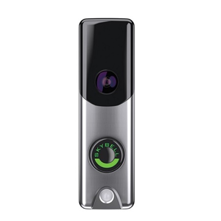 ADC-VDB105X Alarm.com Skybell Slimline II 720p WiFi Doorbell Camera - Satin Nickel