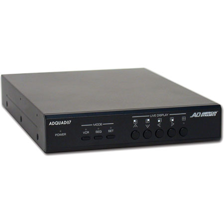 [DISCONTINUED]ADQUAD87 American Dynamics 4 Channel Color Quad 1024x512 Enhanced Playback 120VAC NTSC