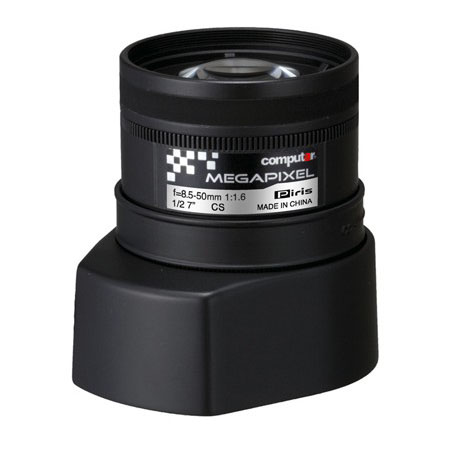 AG6Z8516KCS-MP Computar 3MP 1/2.7" 8.5-50mm Varifocal F1.6-F16C CS Mount P-Iris Lens