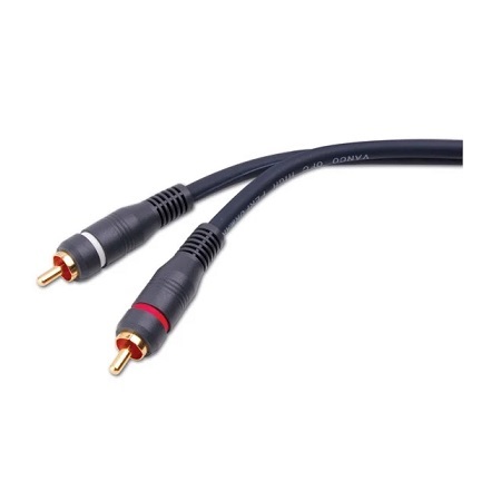 AGP272 Vanco Cable Dual RCA M / M Oxygen Free Copper Gold Red/White 6ft