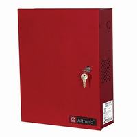 AL1024ULACMCBR Altronix 8 Channel 10Amp 24VDC Access Control Power Supply in UL Listed NEMA 1 Indoor 12.25” W x 15.5” H x 4.5” D Steel Electrical Enclosure - Red
