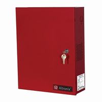 AL1024ULACMR Altronix 8 Channel 10Amp 24VDC Access Control Power Supply in UL Listed NEMA 1 Indoor 12.25 W x 15.5 H x 4.5 D Steel Electrical Enclosure - Red